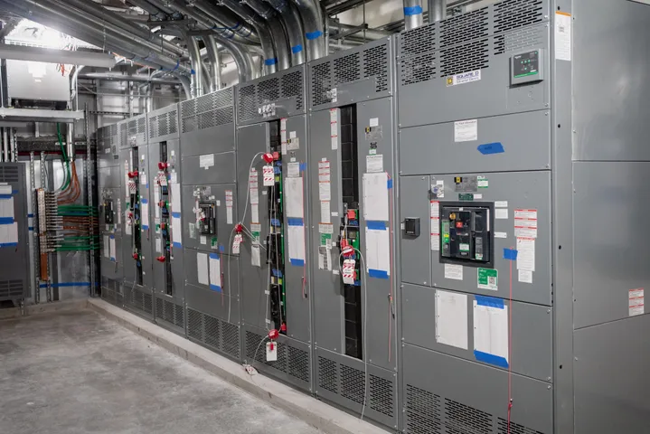 Electrical equipment installed inside an industrial facility